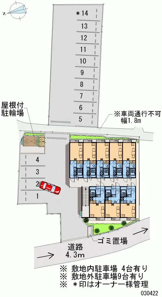 ★手数料０円★東近江市八日市本町　月極駐車場（LP）